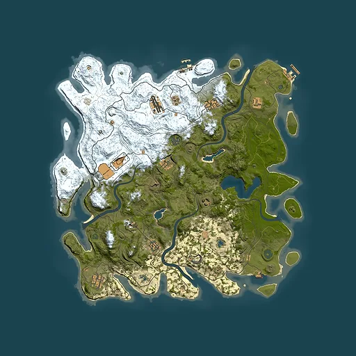 Rust map seed 1016743878, 4600x4600m top-down preview