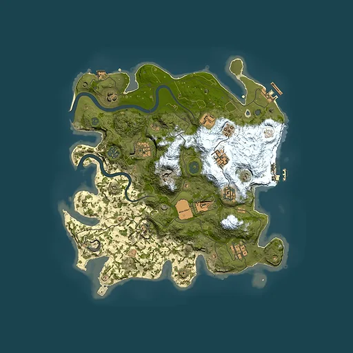 Rust map seed 1557908389, 3500x3500m top-down preview