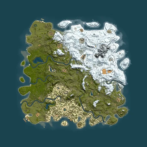 Rust map seed 1348040491, 5800x5800m top-down preview