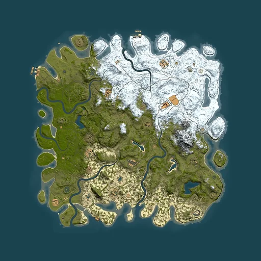 Rust map seed 1806073444, 5450x5450m top-down preview