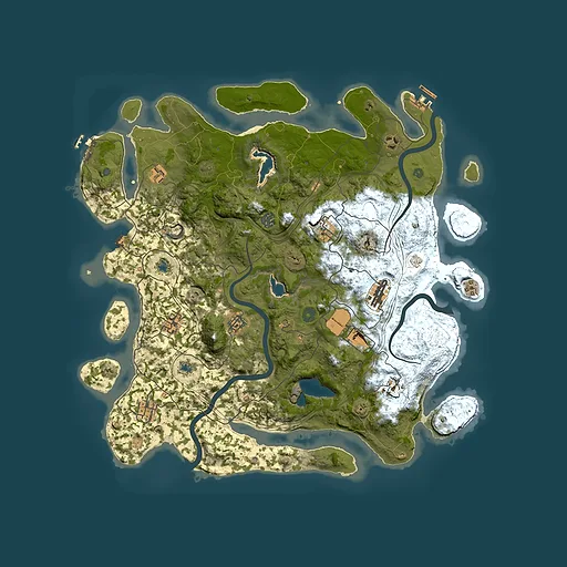 Rust map seed 969676245, 4500x4500m top-down preview