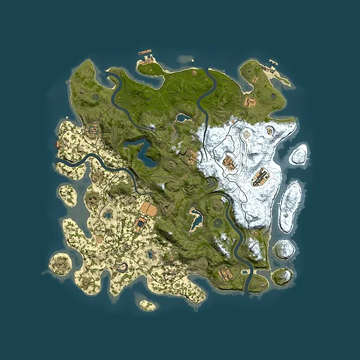 Rust map seed 947326255, 4500x4500m top-down preview