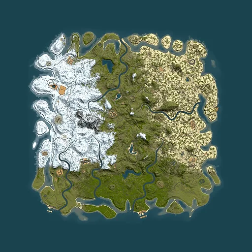 Rust map seed 2046685493, 6000x6000m top-down preview