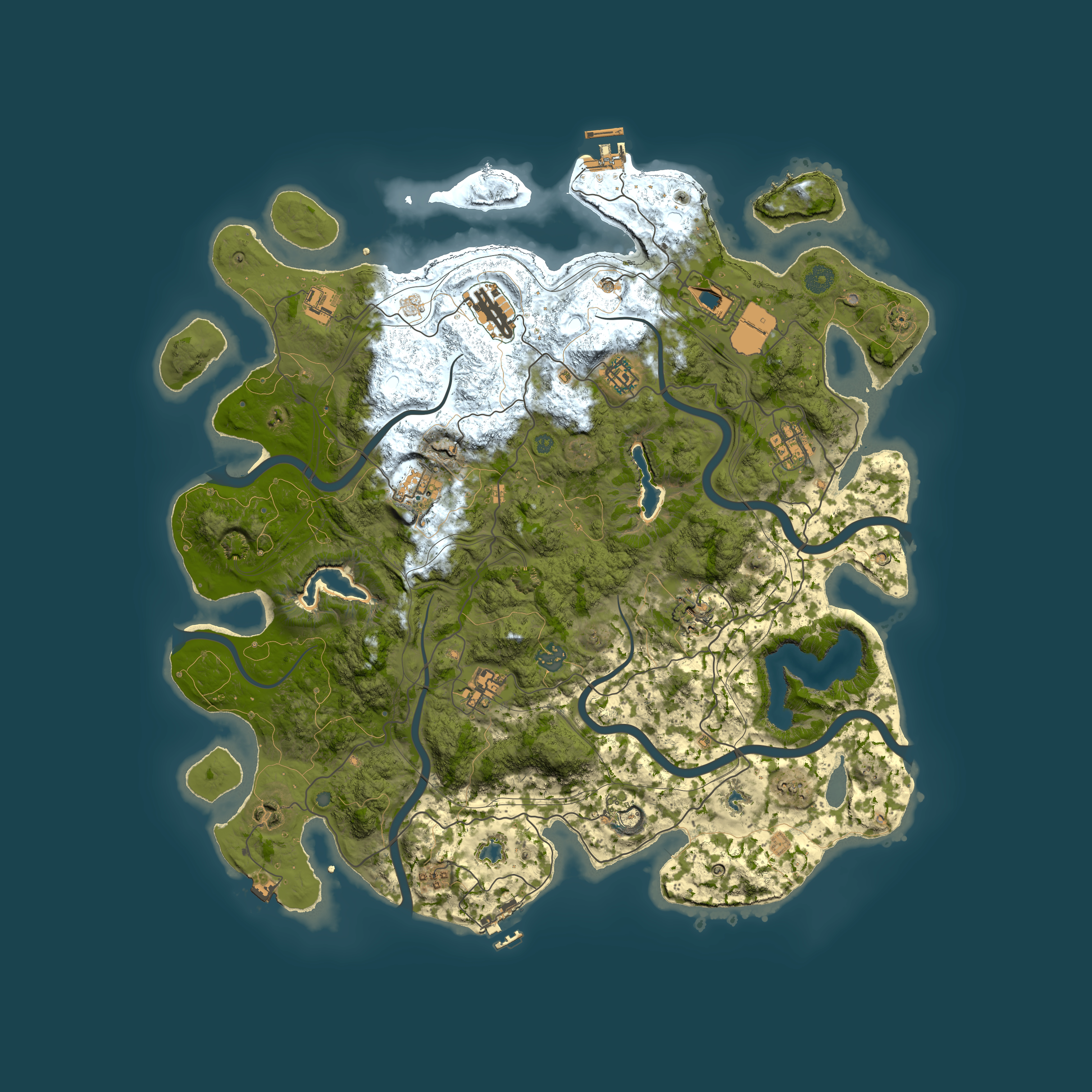 Full top-down render of Rust map seed 1183945985, 4500x4500m