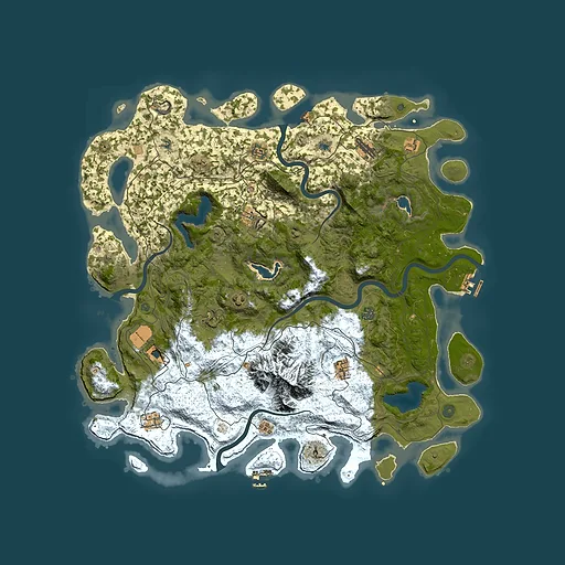 Rust map seed 1191257773, 5100x5100m top-down preview