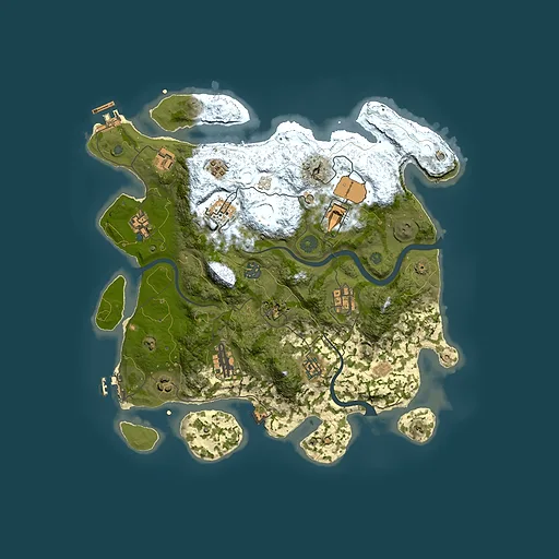 Rust map seed 520319820, 3700x3700m top-down preview