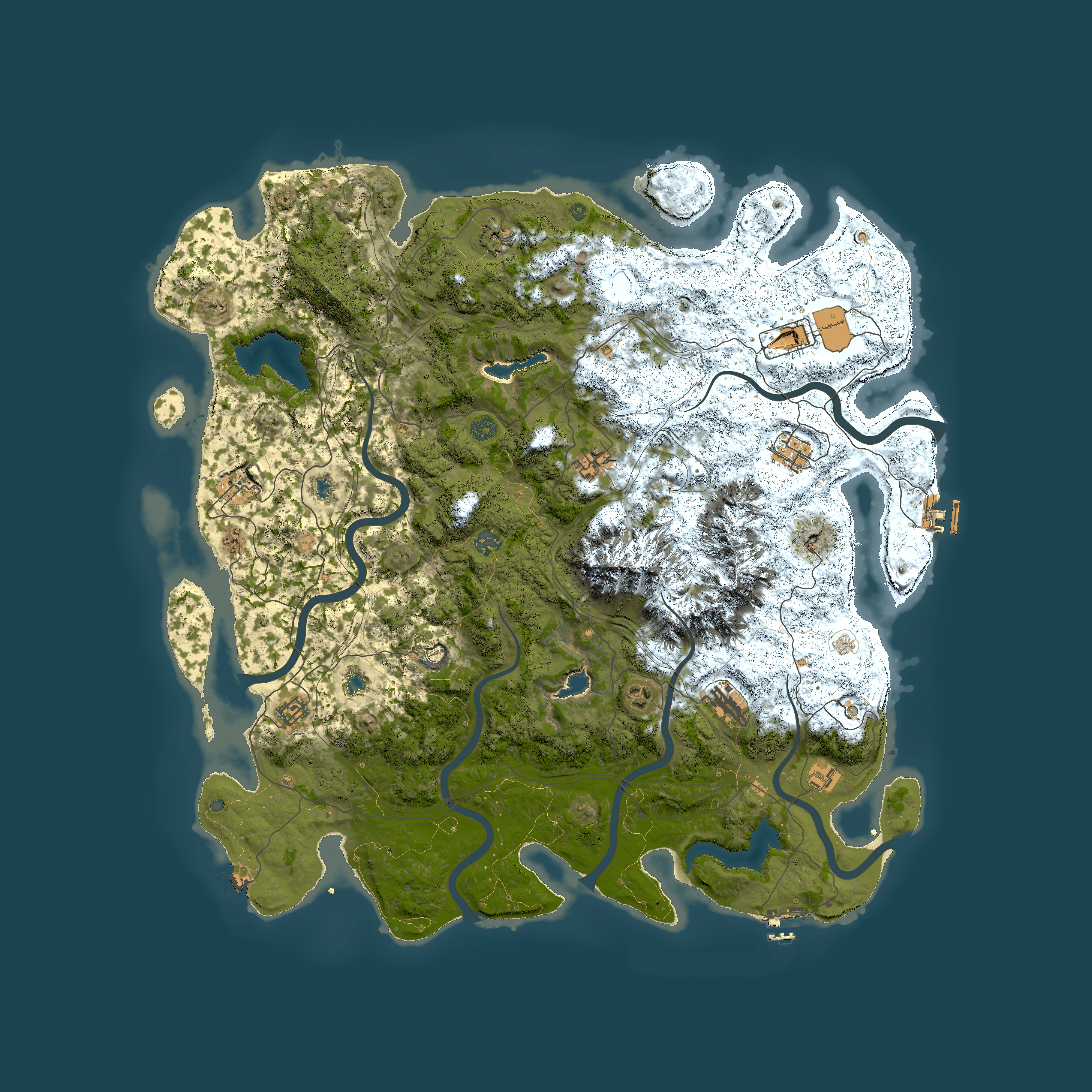 Full top-down render of Rust map seed 279632325, 5200x5200m