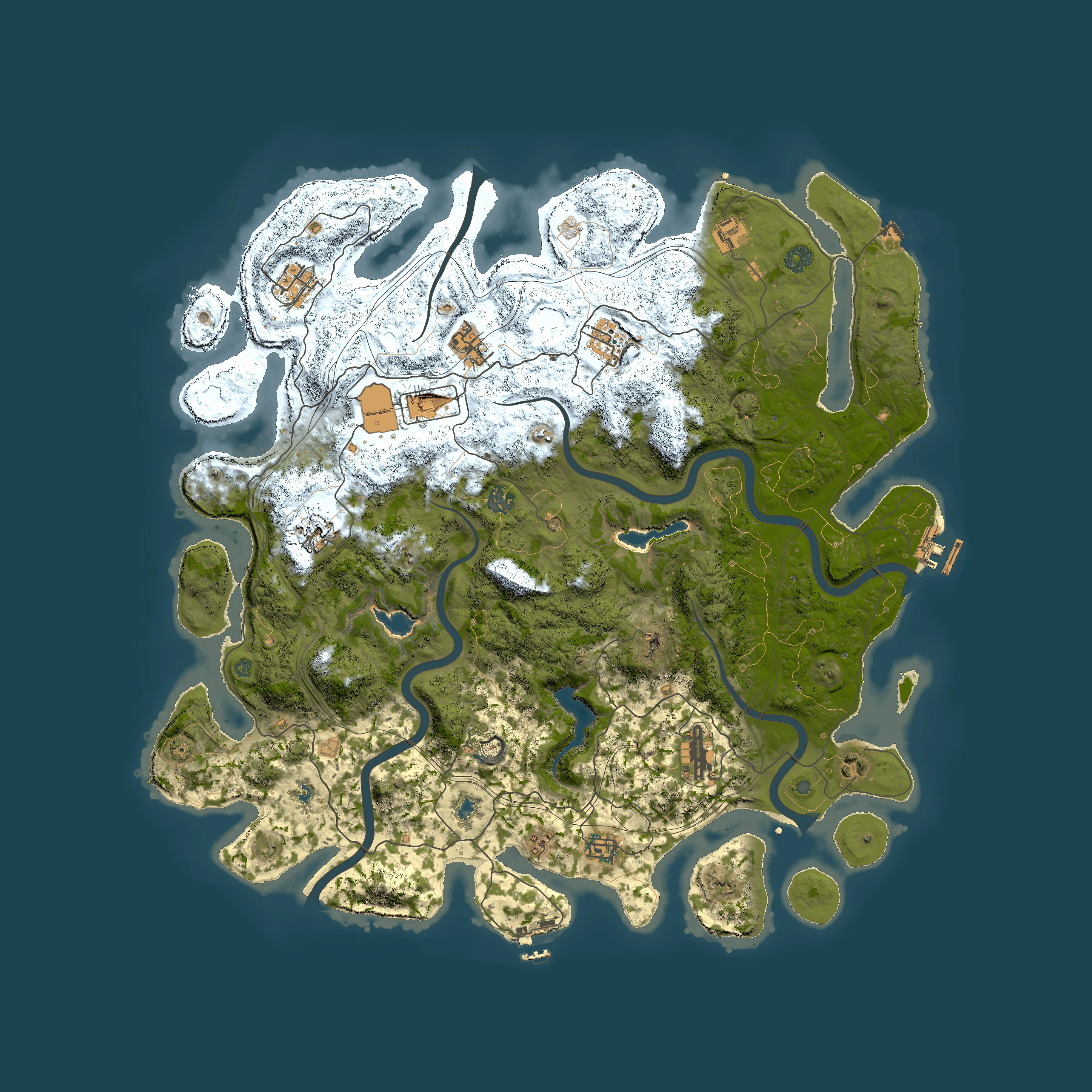 Full top-down render of Rust map seed 936991713, 4700x4700m