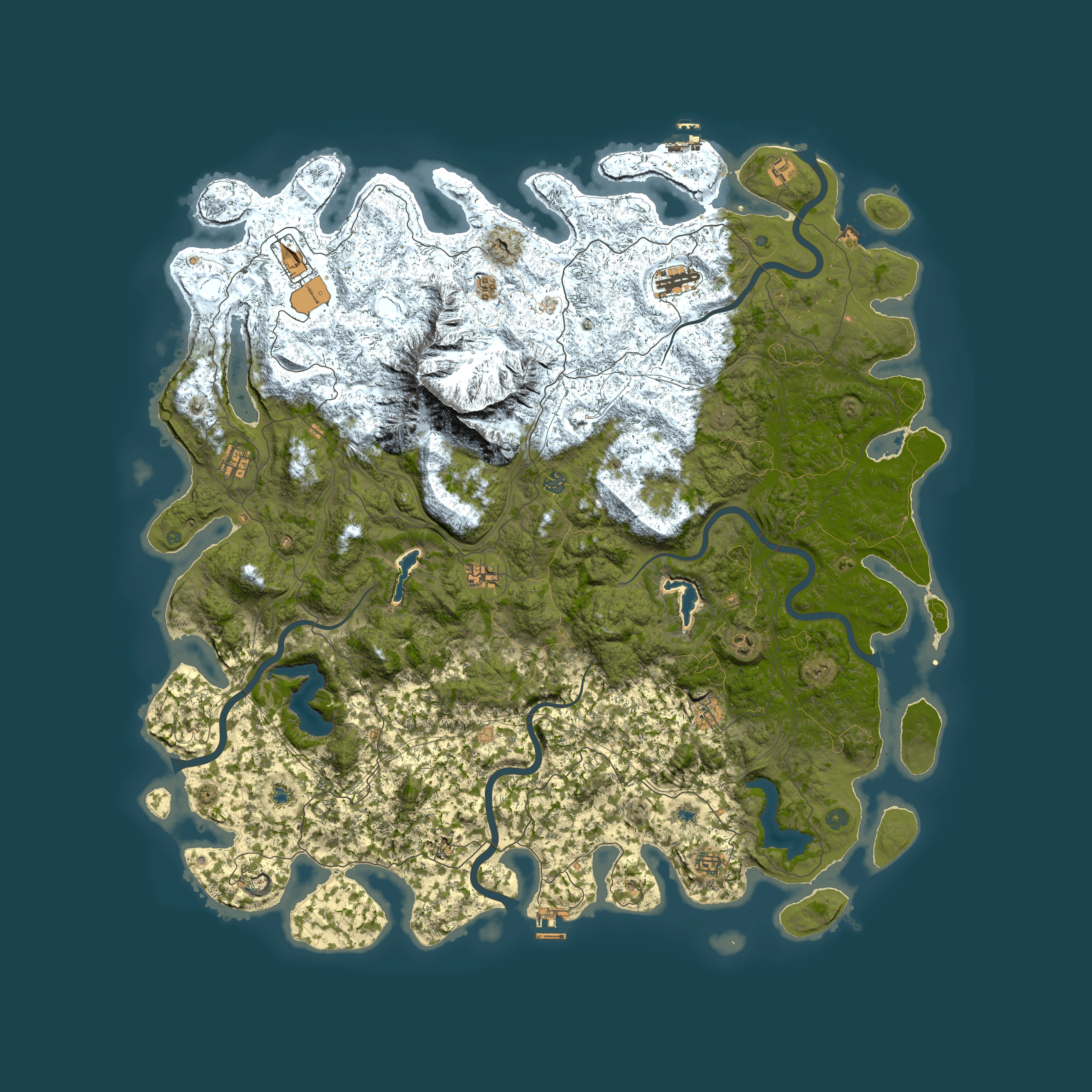 Full top-down render of Rust map seed 1095248278, 5950x5950m