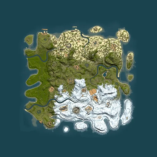 Rust map seed 63677913, 4450x4450m top-down preview