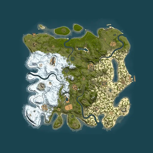 Rust map seed 1284652020, 4200x4200m top-down preview