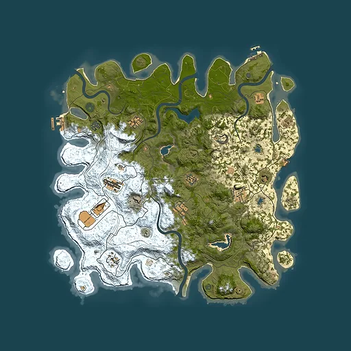Rust map seed 1125626810, 4500x4500m top-down preview