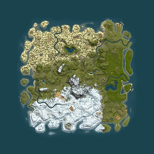 Rust map seed 366022317, 5800x5800m top-down preview