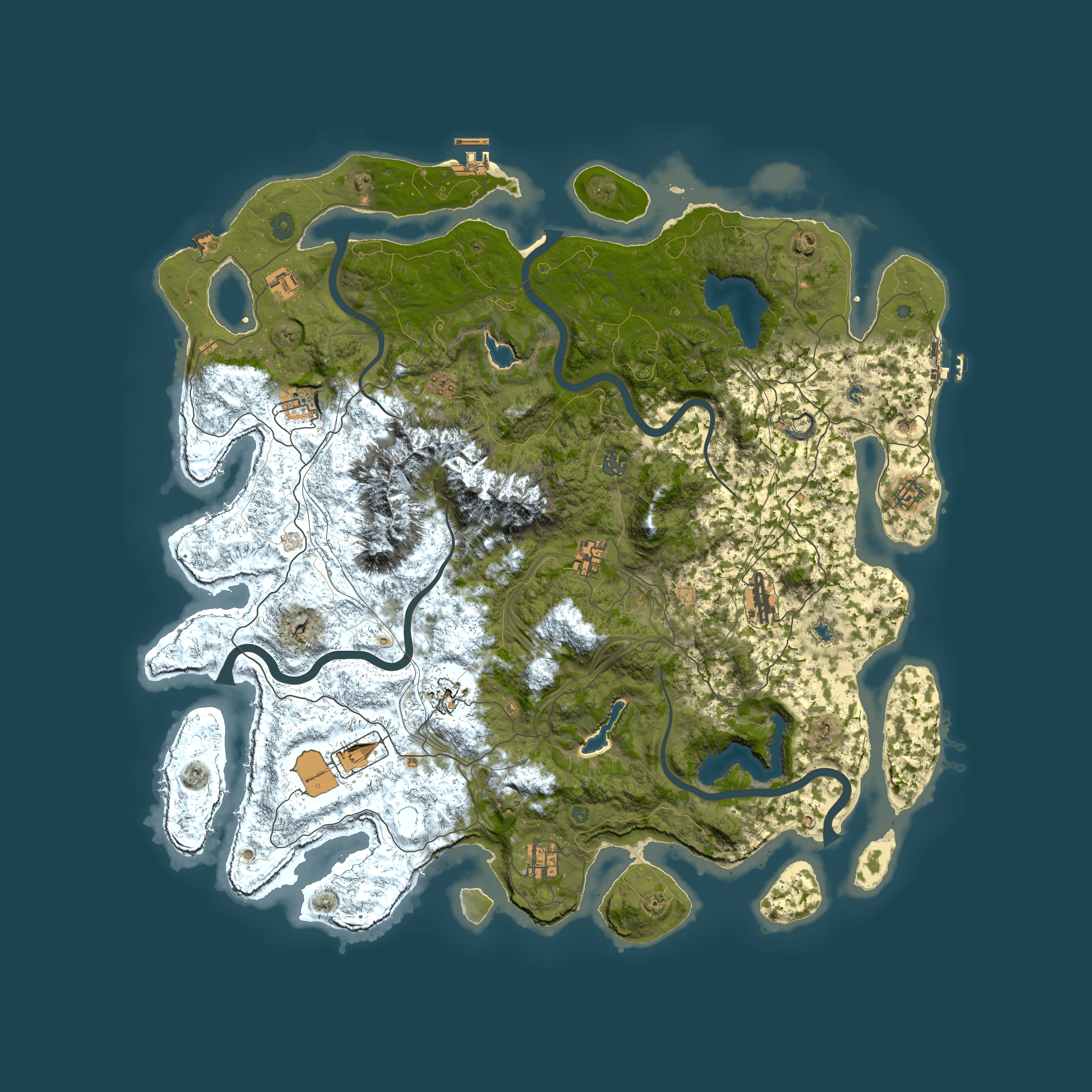 Full top-down render of Rust map seed 1394762936, 5100x5100m