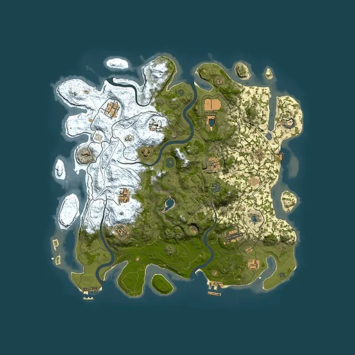 Rust map seed 974553916, 4250x4250m top-down preview