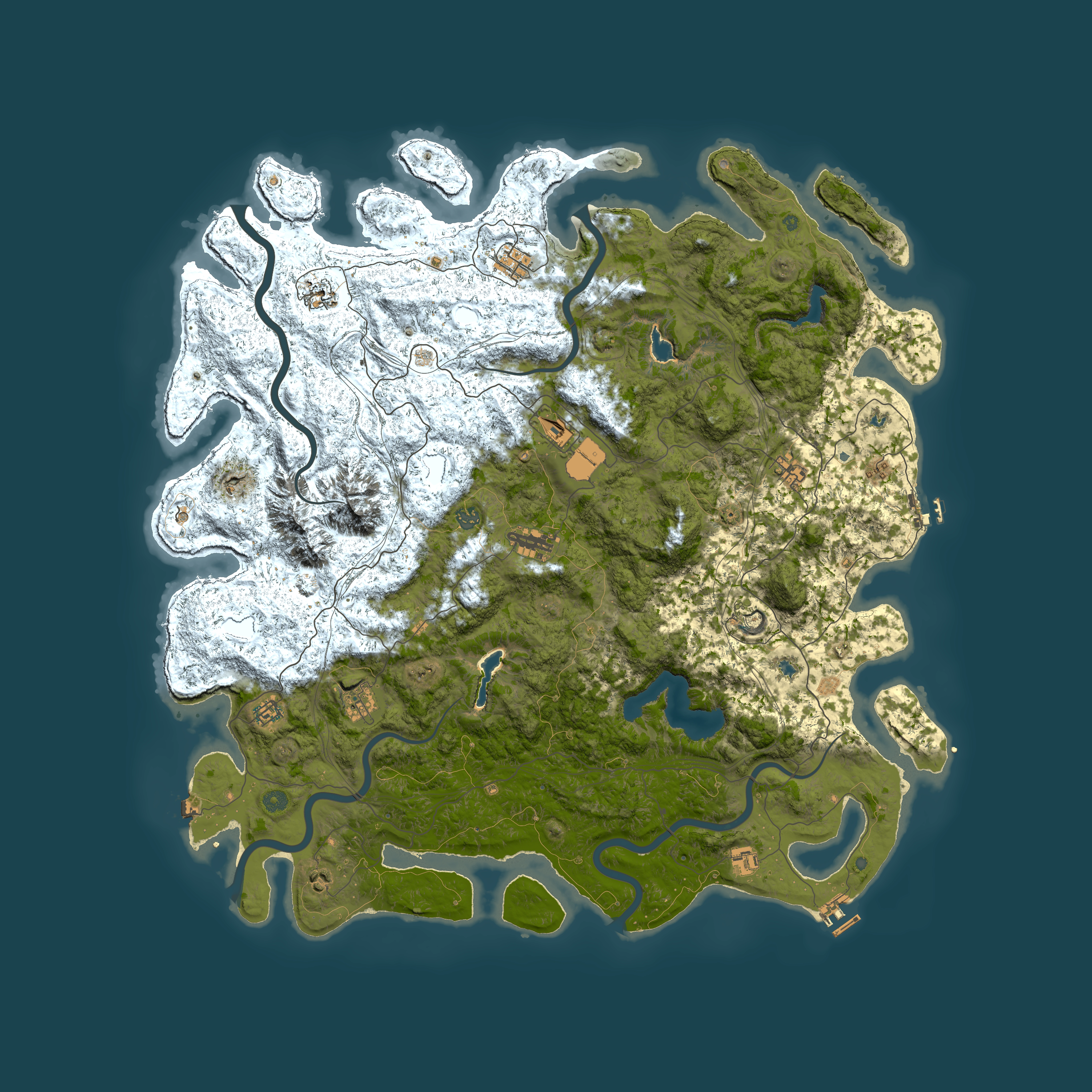 Full top-down render of Rust map seed 720226528, 5550x5550m