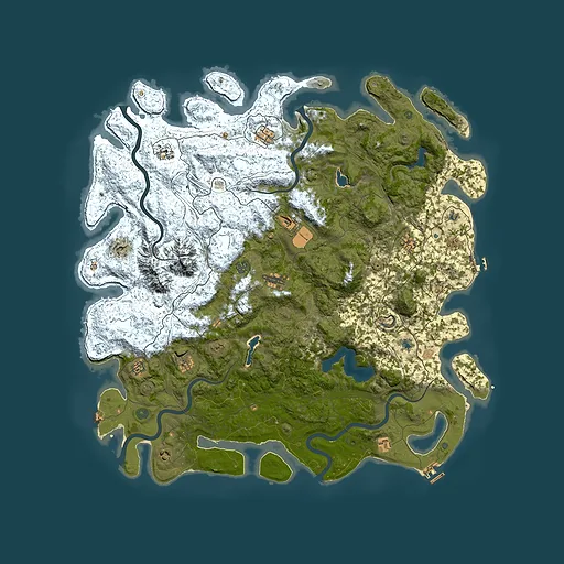 Rust map seed 720226528, 5550x5550m top-down preview