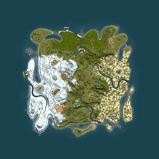 Rust map seed 2080767692, 4050x4050m top-down preview