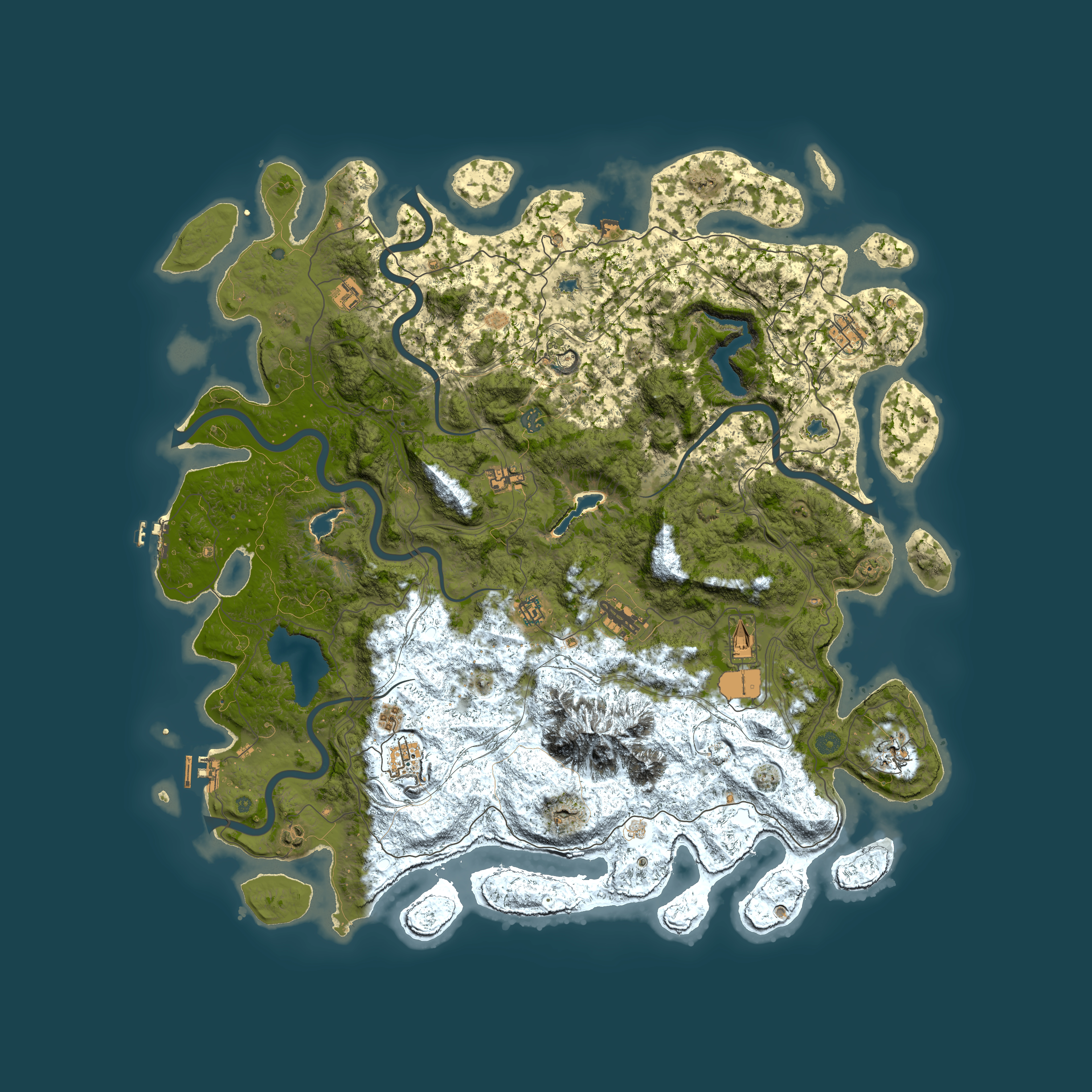 Full top-down render of Rust map seed 2128703079, 5450x5450m