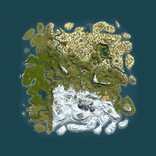 Rust map seed 2128703079, 5450x5450m top-down preview