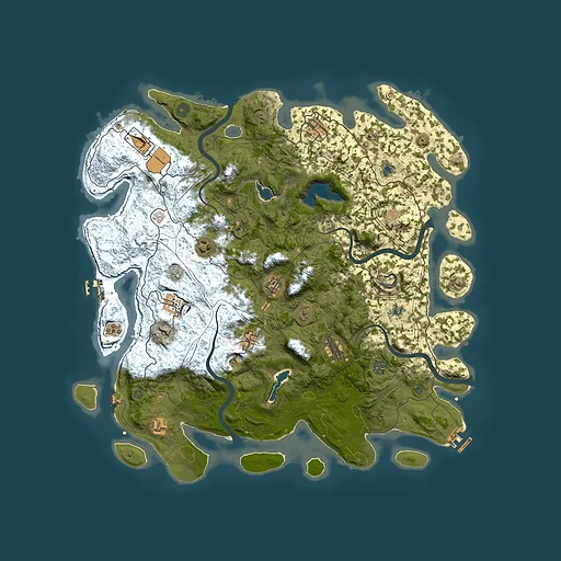 Rust map seed 972912305, 4700x4700m top-down preview