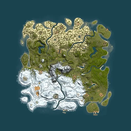 Rust map seed 2125989014, 5100x5100m top-down preview