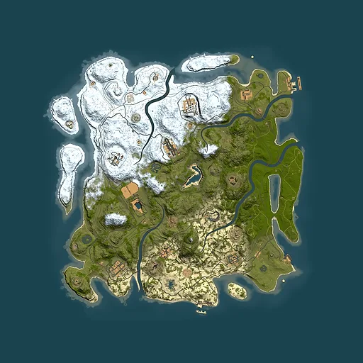 Rust map seed 1286853681, 4350x4350m top-down preview