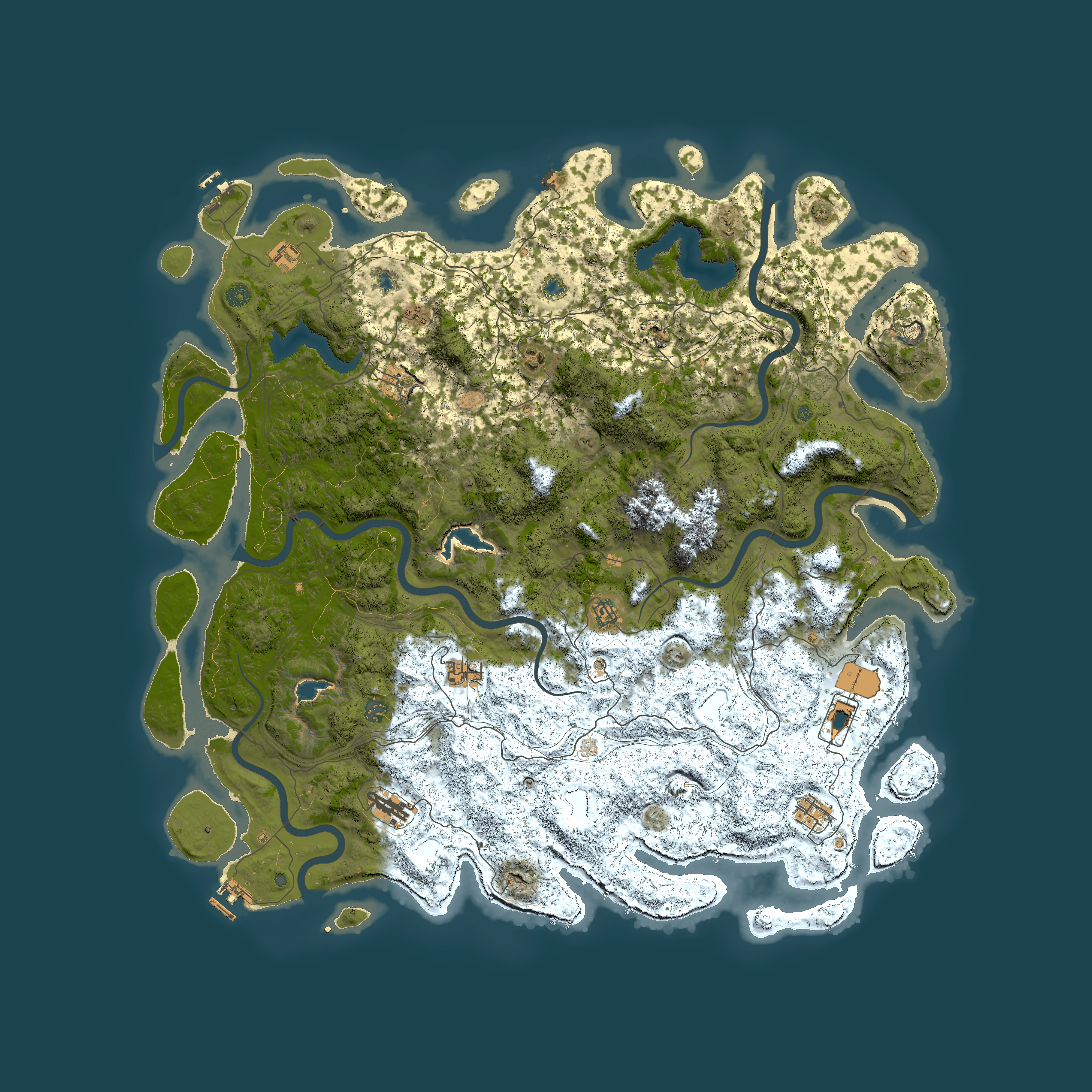 Full top-down render of Rust map seed 2122583917, 5550x5550m