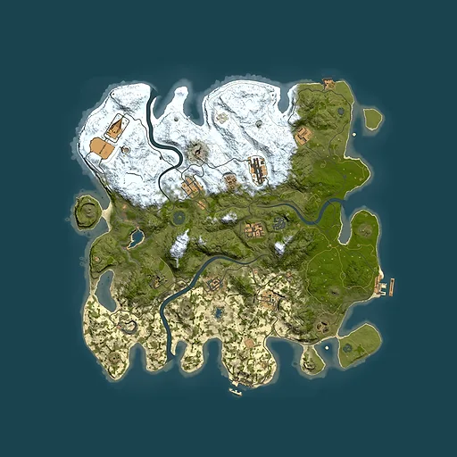Rust map seed 1035199985, 4000x4000m top-down preview