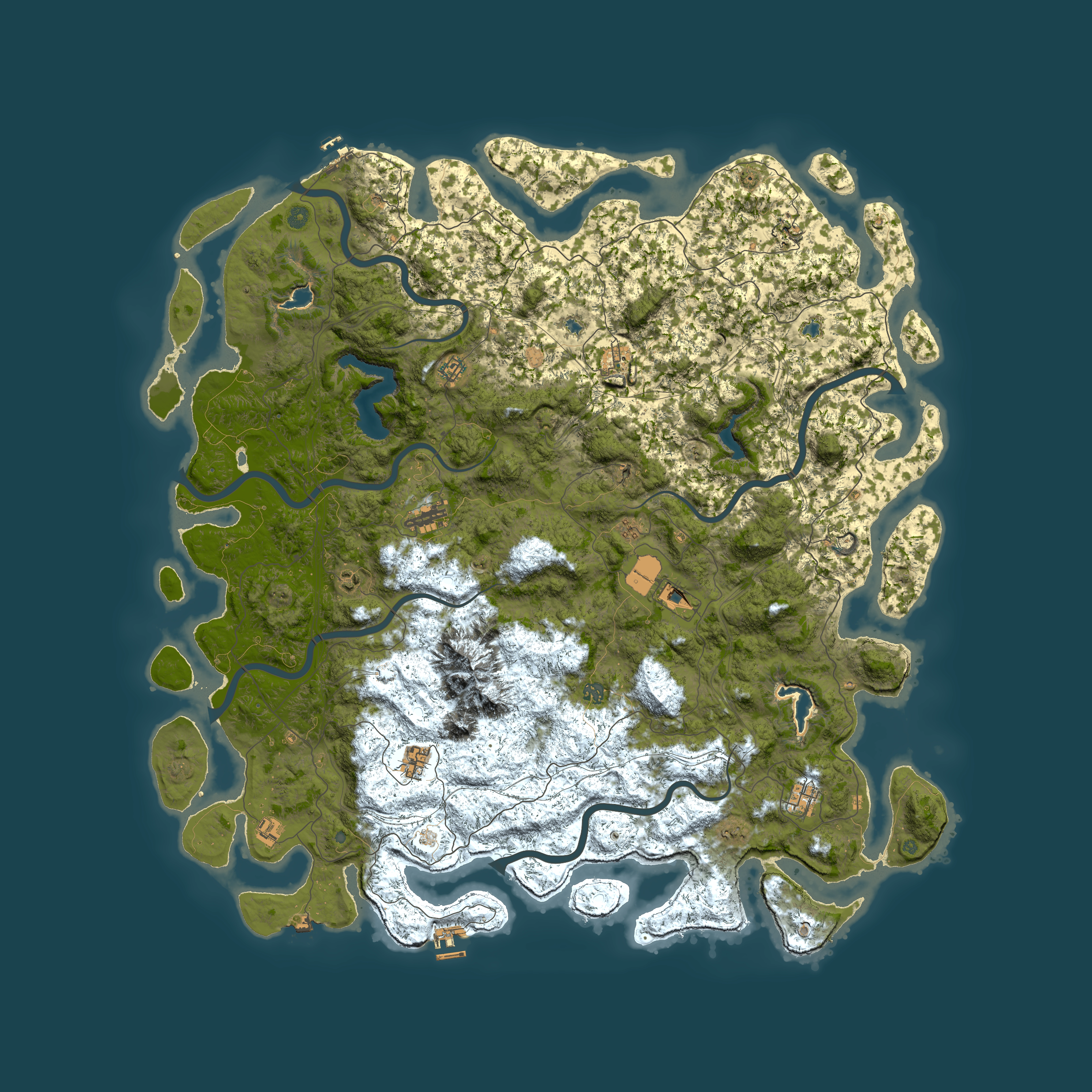 Full top-down render of Rust map seed 27378038, 6000x6000m