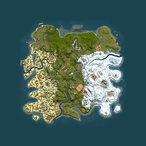 Rust map seed 1849080796, 4100x4100m top-down preview