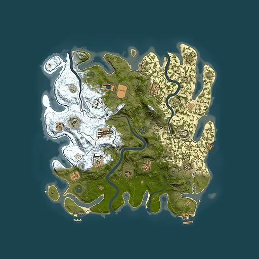 Rust map seed 180264353, 3950x3950m top-down preview