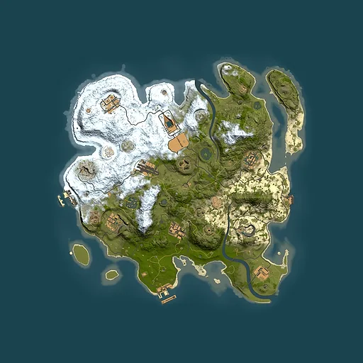 Rust map seed 531996187, 3550x3550m top-down preview