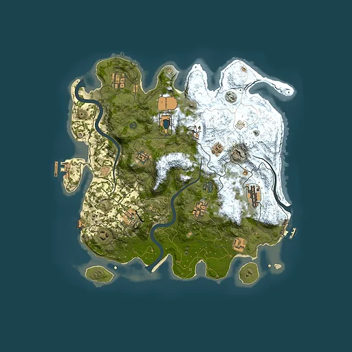 Rust map seed 1504574103, 3650x3650m top-down preview