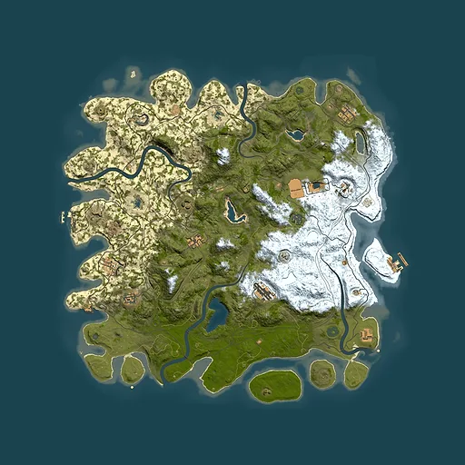 Rust map seed 1443994773, 4850x4850m top-down preview