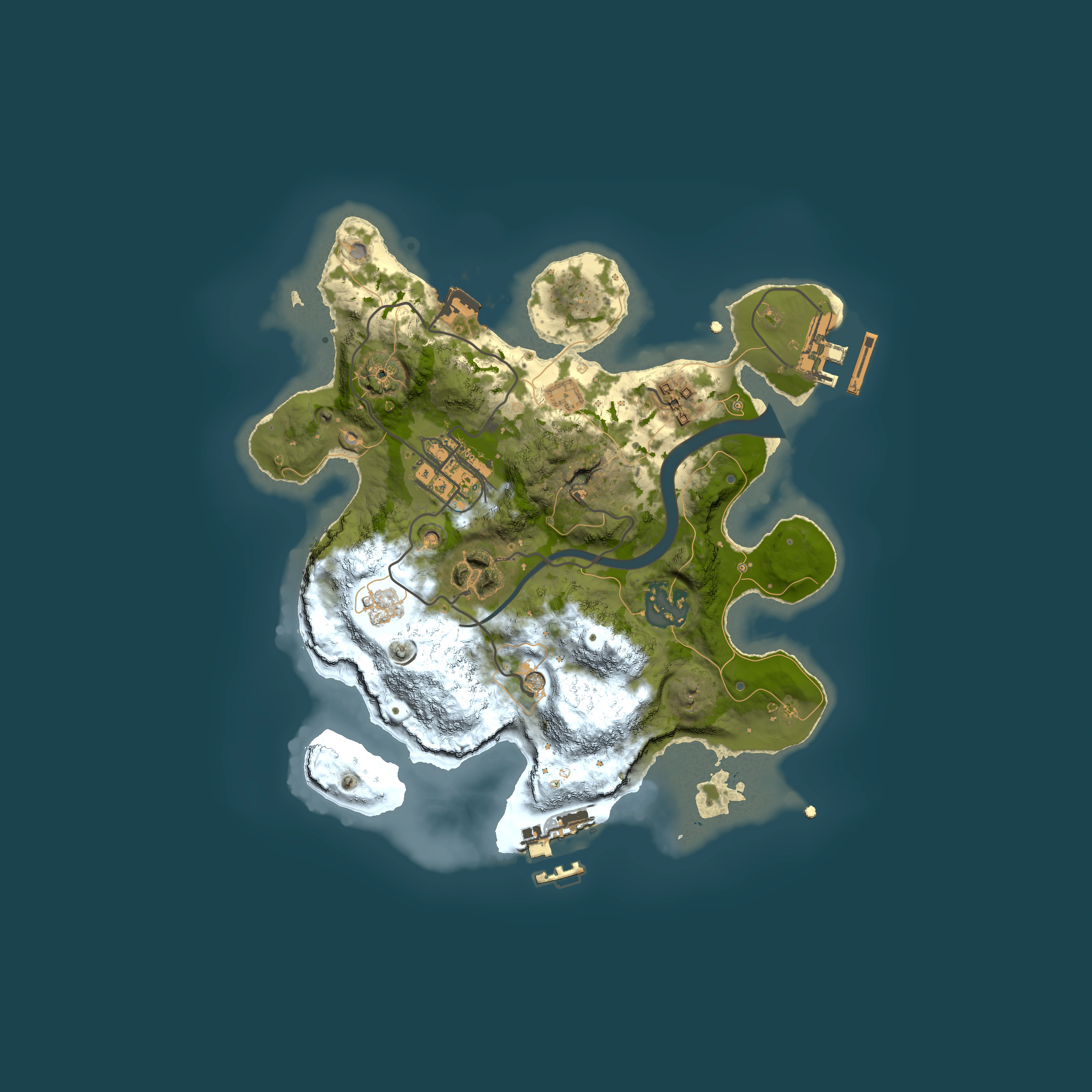 Full top-down render of Rust map seed 1544979093, 2500x2500m