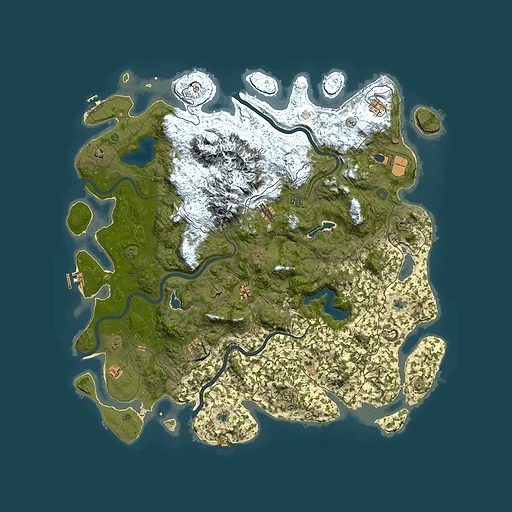 Rust map seed 1890341251, 5400x5400m top-down preview