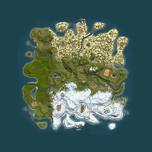 Rust map seed 1876161024, 4350x4350m top-down preview