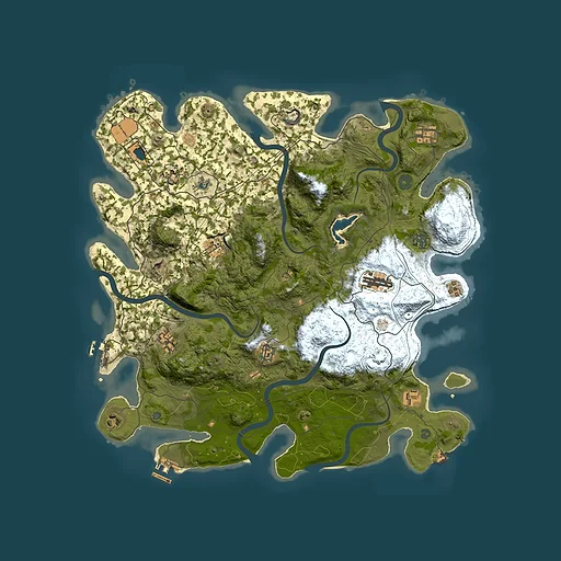 Rust map seed 24573835, 4350x4350m top-down preview