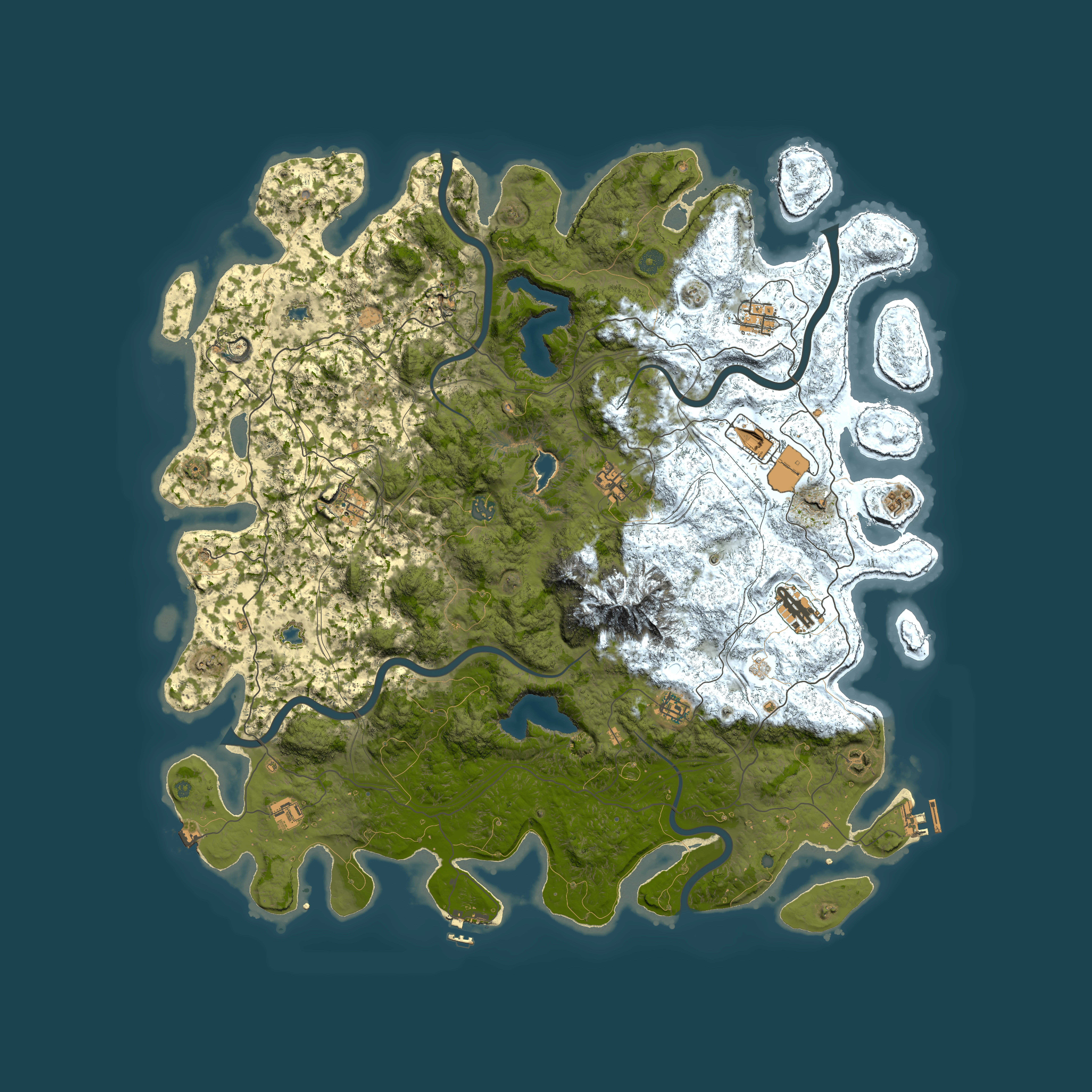 Full top-down render of Rust map seed 690288168, 5200x5200m