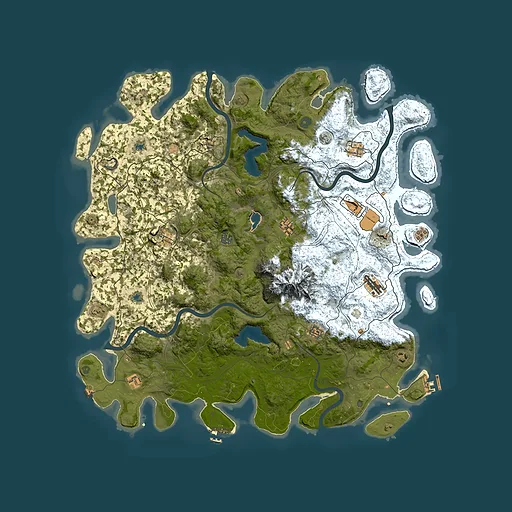 Rust map seed 690288168, 5200x5200m top-down preview