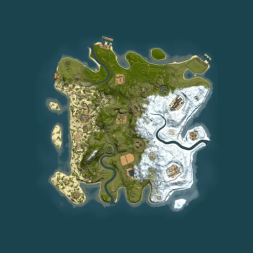 Rust map seed 219787441, 3600x3600m top-down preview