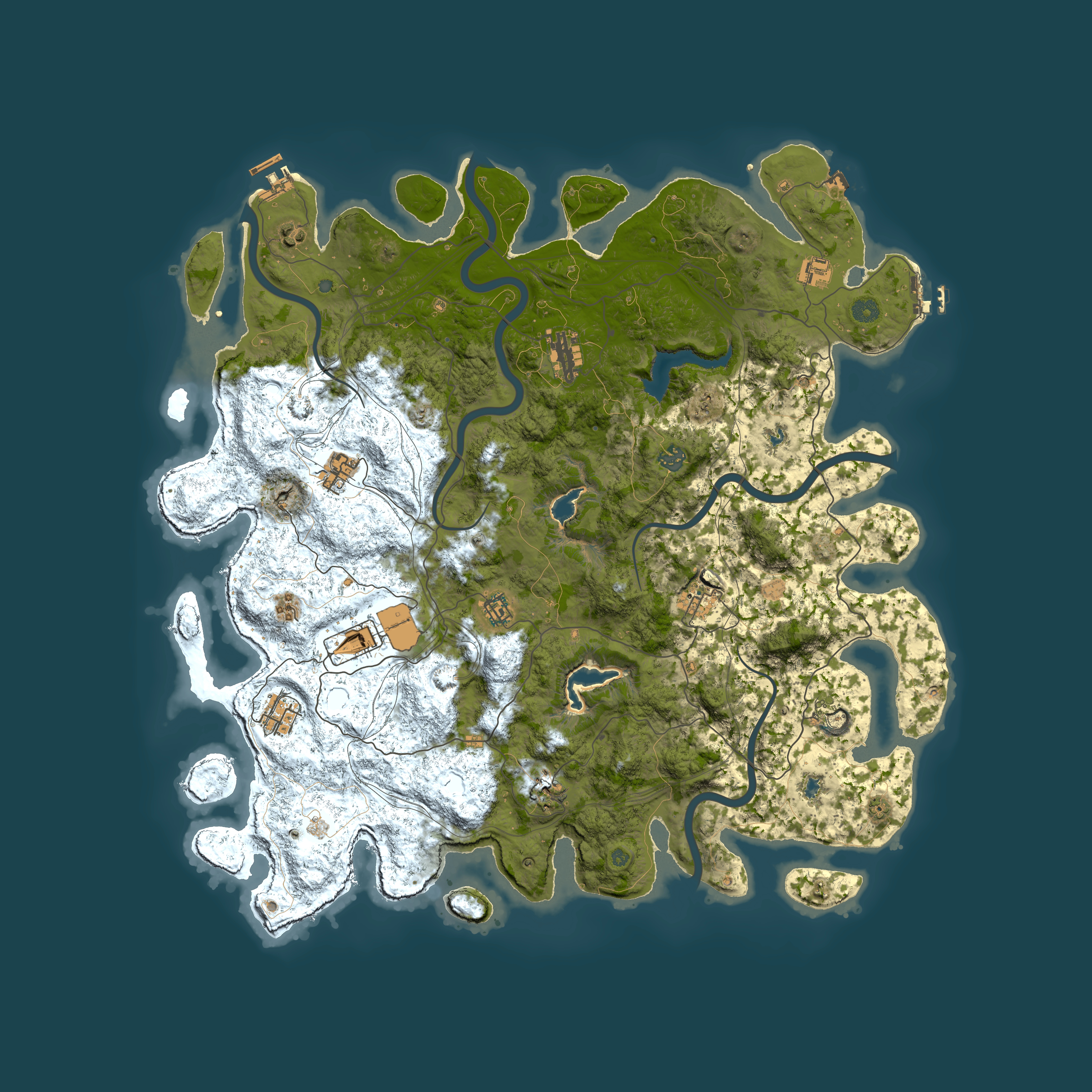 Full top-down render of Rust map seed 1104789668, 4950x4950m