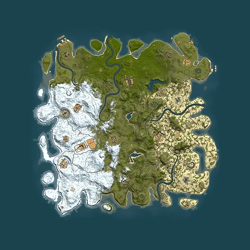 Rust map seed 1104789668, 4950x4950m top-down preview