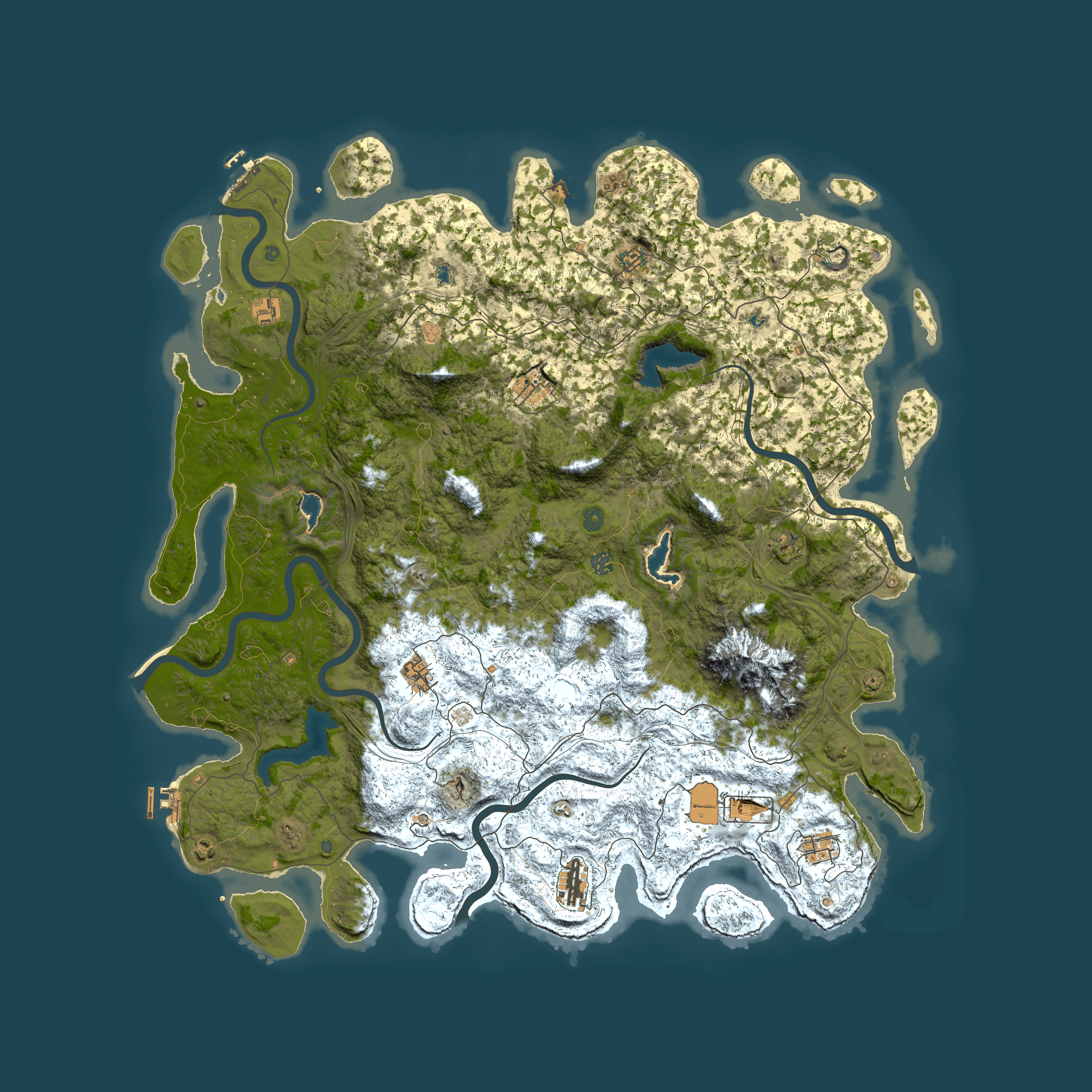 Full top-down render of Rust map seed 1580971968, 5600x5600m