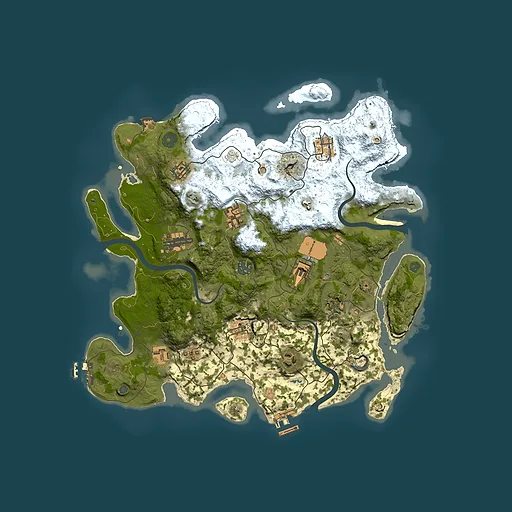 Rust map seed 518796630, 3800x3800m top-down preview