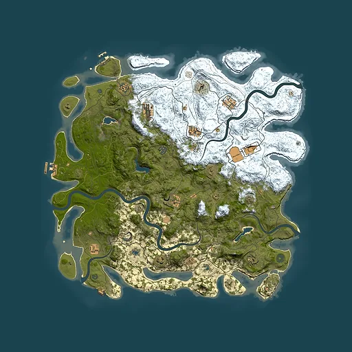 Rust map seed 1898966636, 4850x4850m top-down preview