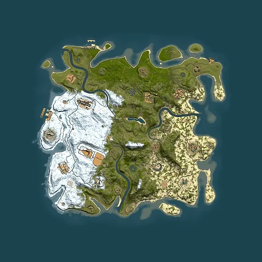 Rust map seed 880806261, 4200x4200m top-down preview