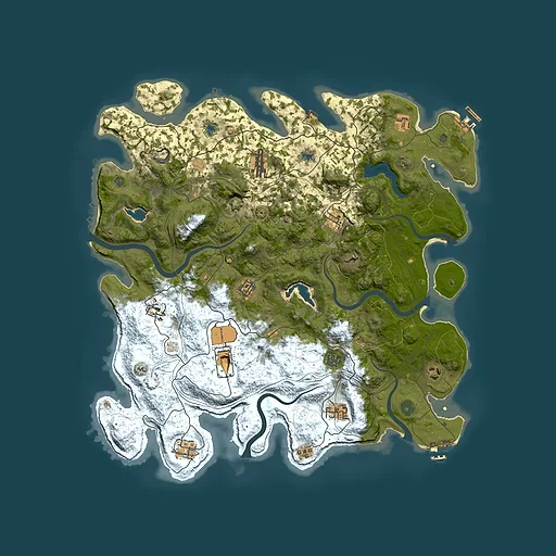 Rust map seed 152929074, 4550x4550m top-down preview