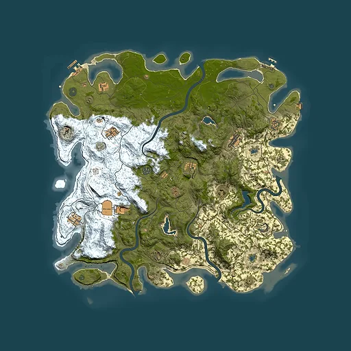 Rust map seed 1035720858, 4900x4900m top-down preview